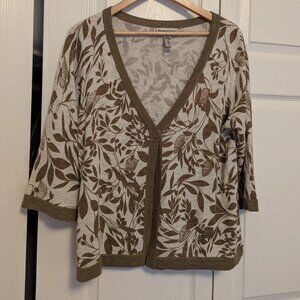 L Parkhurst linen blend top